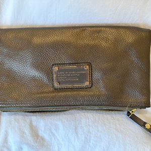 Marc Jacobs foldover envelope clutch - gold, excellent used condition
